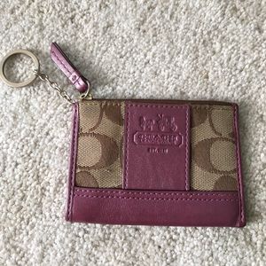 Coach keychain coin purse