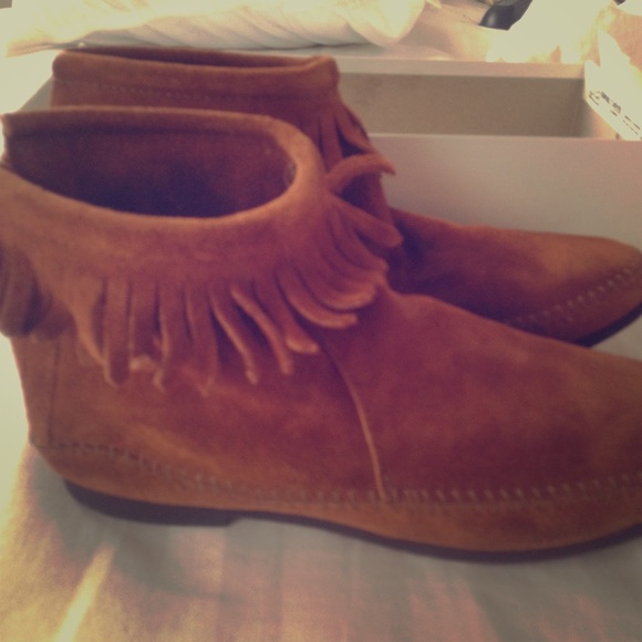 Minnetonka Shoes - Brand fringe new Moccasins in box!