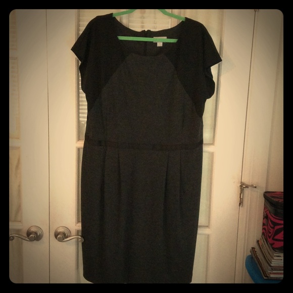 Dark gray and black dress