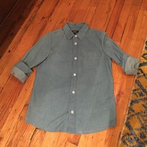 APC women's denim shirt