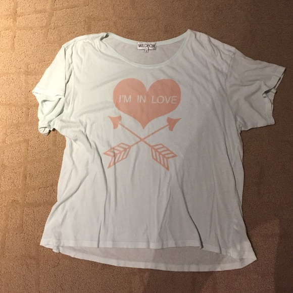 wild fox shirt "I'm in love"