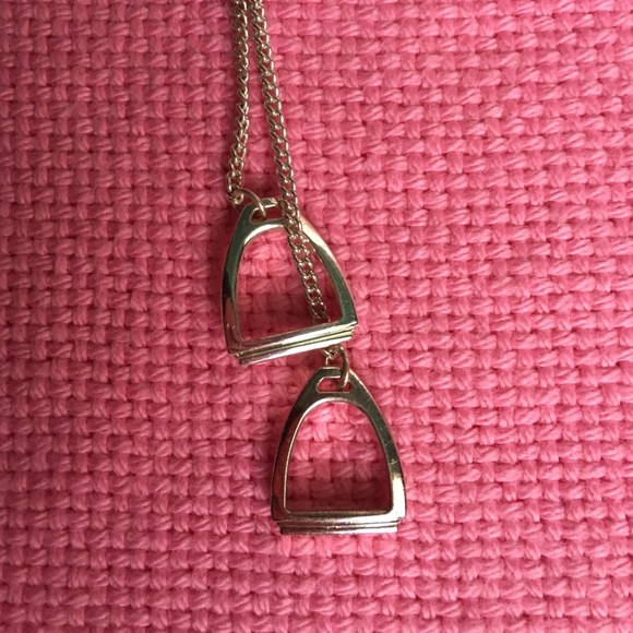 13.5" Silver Stirrups Necklace!