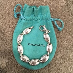 Tiffany & Co. Sterling Silver Pebble Oval Bracelet