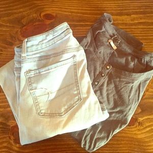 White-Washed Skinny Jeans