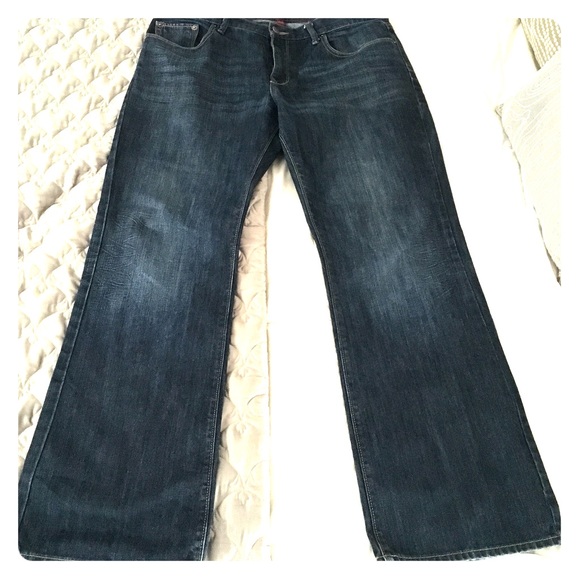 Dark wash men's jeans