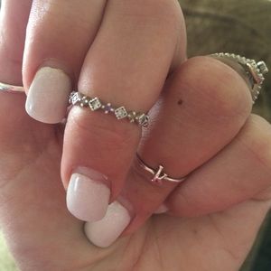 Mid finger ring sterling silver!