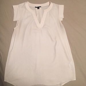 JCrew off-white silk shirt