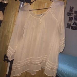 Light Pink Peasant Blouse