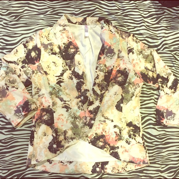 Floral blazer