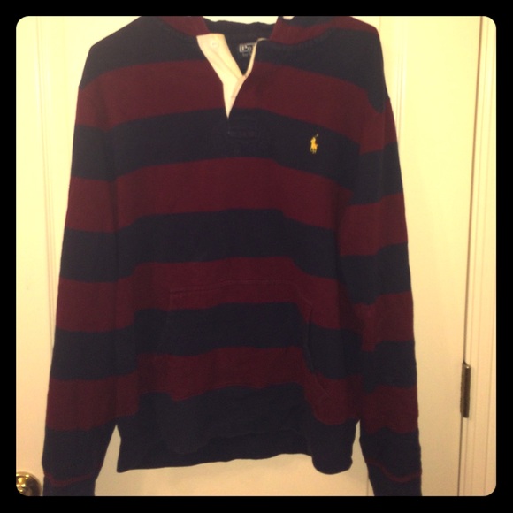 Mens polo sweatshirt