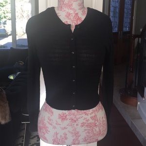 Betsey Johnson black cardigan sweater