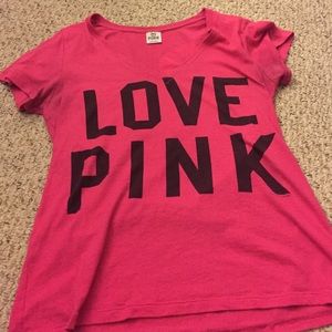 Victorias Secret Pink V-neck T-shirt