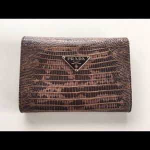 Prada Lizard Skin Wallet