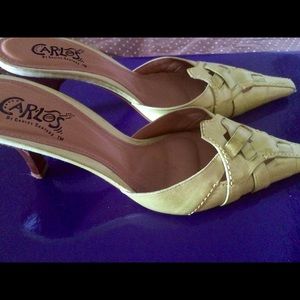 Fun lime green heels by Carlos Santana