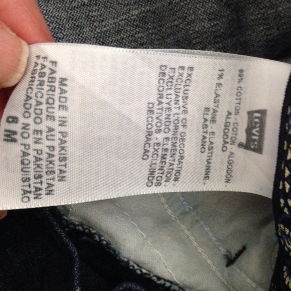 Levi's 525 perfect Waist straight leg jeans 6M - Picture 3 of 4