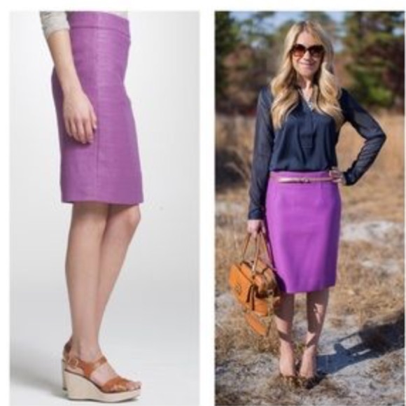 🚫Sold🚫J.Crew Unagi tweed pencil skirt sz 8. - Picture 3 of 4