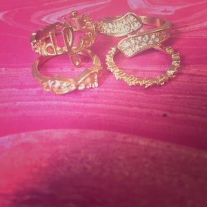 Four beautiful gold rings 🎉😊