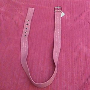 Belt pink and silver