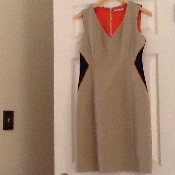 T Tahari Color Block "Genesis" Dress