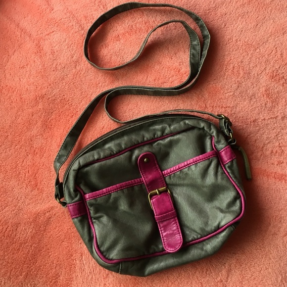 💕Small Grey & Pink Crossbody Bag 💕