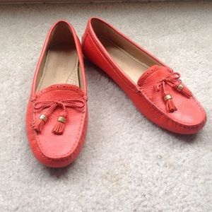 RALPH LAUREN ORANGE LOAFERS