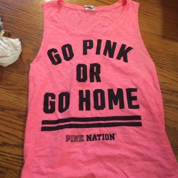 Go pink or go home muscle tee - Picture 1 of 1