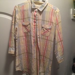 Womens plaid button up