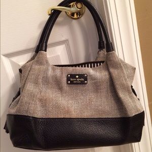 Kate Spade tweed and leather bag.