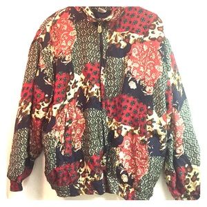 100% silk Bomber Jacket