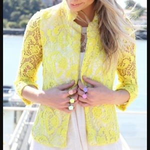 Sabo Skirt Yellow Blazer/Jacket UK 6 US 2 XS/S