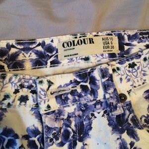 Floral pattern jeans from cotton on size 6
