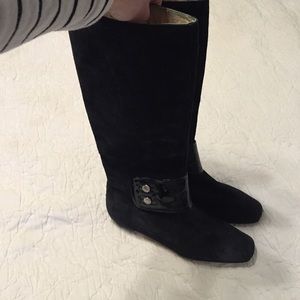 Black Michael Kors boots.