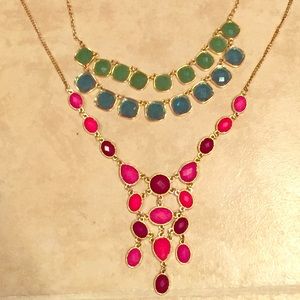 Two statement necklaces. Willing to sell separate.