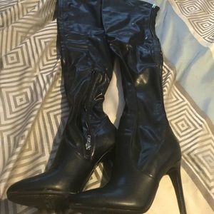 Black over the knee boots