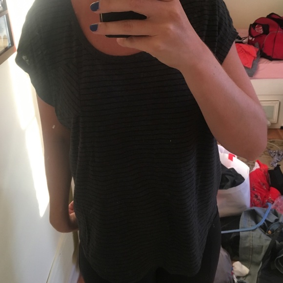 Dark Grey with Black stripe TShirt
