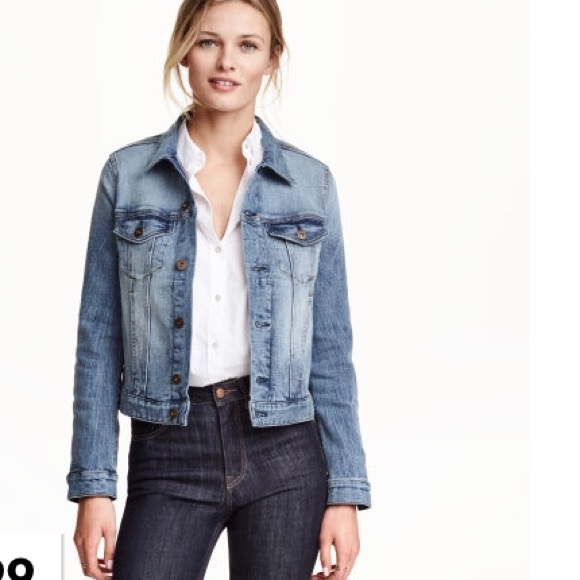 H & M Cropped Jean Jacket - Picture 2 of 6