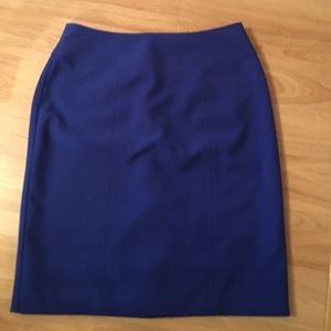 Royal blue high waisted skirt