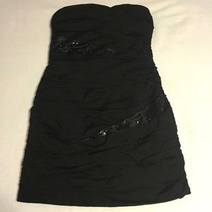 Strapless cocktail dress
