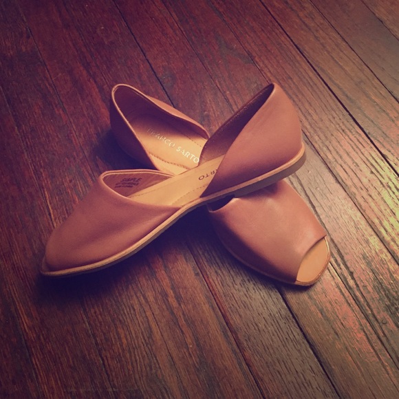 Franco Sarto Tan Flats