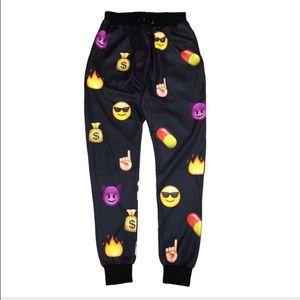 Emoji joggers/ size small