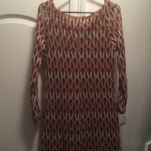 Long sleeve stretchy dress