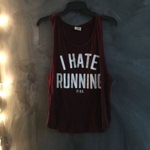 I hate running VS pink tank
