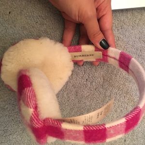 Burberry Check Cashmere Earmuffs