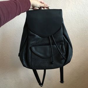 LEVIS drawstring faux leather backpack