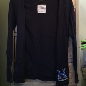 Hollister navy blue cardigan