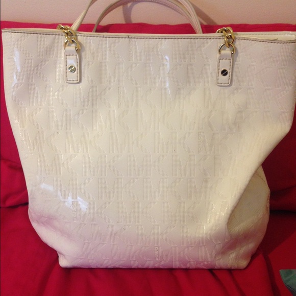 White Michael Kors tote bag