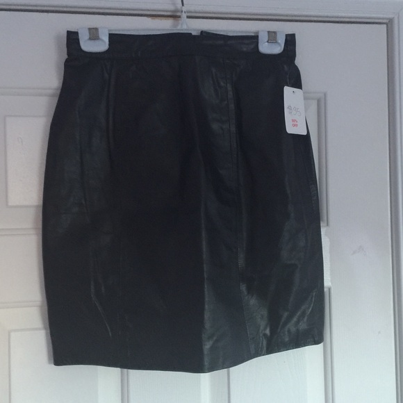 Black Leather Skirt