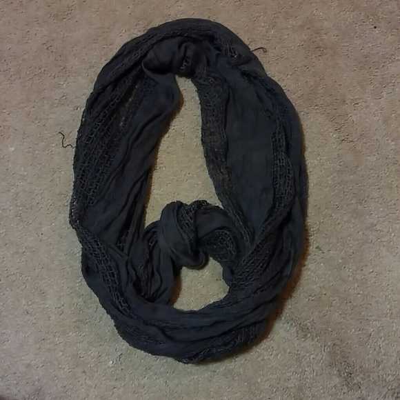 Gray infinity scarf