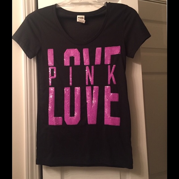 PINK brand sequin T, LIKE NEW