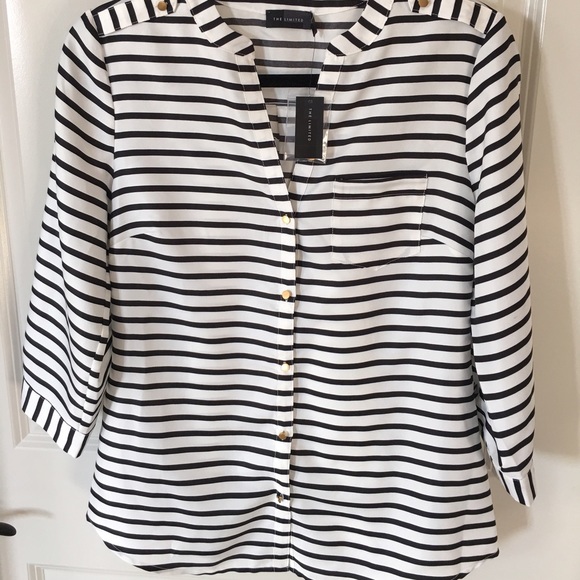 <SOLD> Button down striped shirt